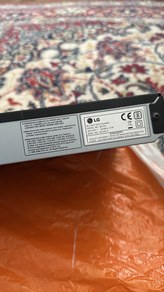 3D LG Blu-Ray player плеър BD350