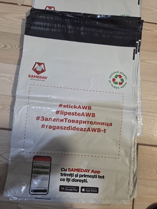 Pungi curierat I 30x40 CARGUS sau SAMEDAY CALITATE