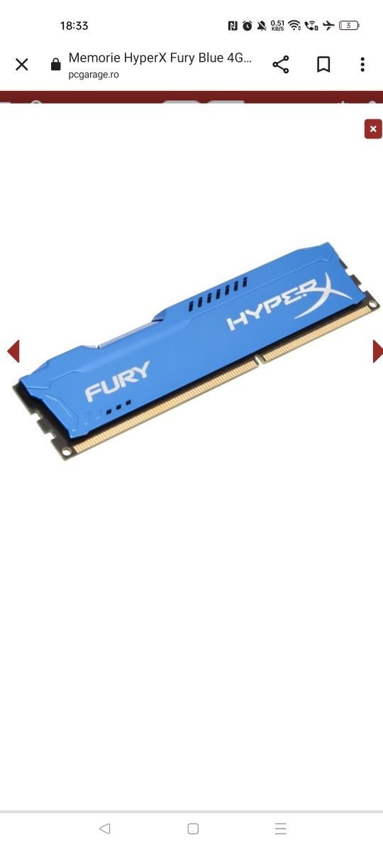 Vând 5 plăcute ram 4gb hyperx furry