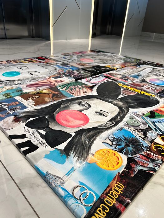 Pop art картини с известни жени ( декопаж и акварел