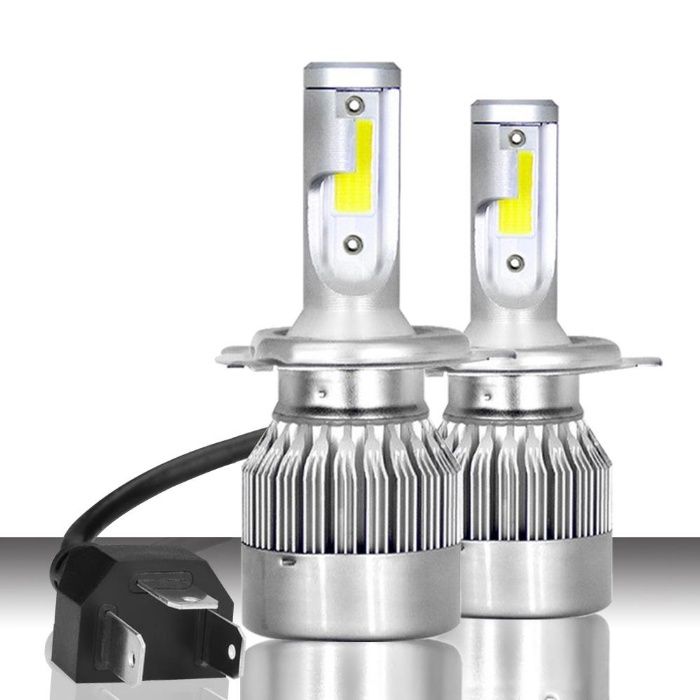 H4 LED крушки автокрушки 3800LM 72W 12V комплект BI xenon