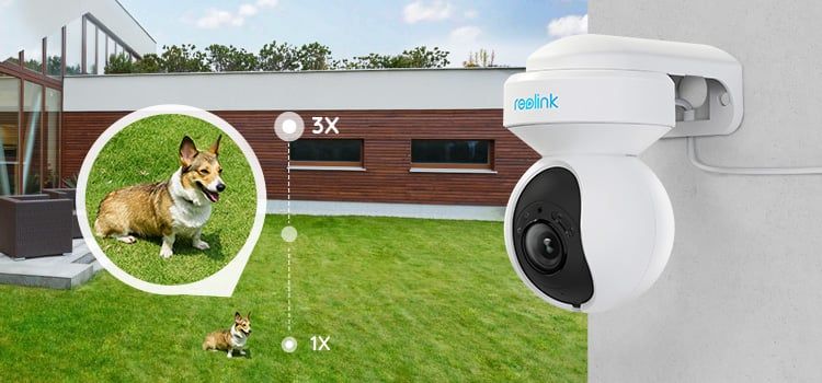 Pachet camera de cu Card MicroSD 64 GB, Reolink E1 Outdoor