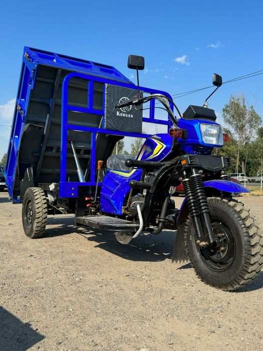 Бензиновый мощный Трицикл мотоцикл трёхколесный скутер мопед грузовой