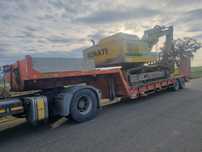 Transport utilaje,tractoare,utilaje construcții,escavator,dube,trailer