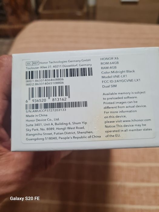 Honor x6 4RAMI cu cutie