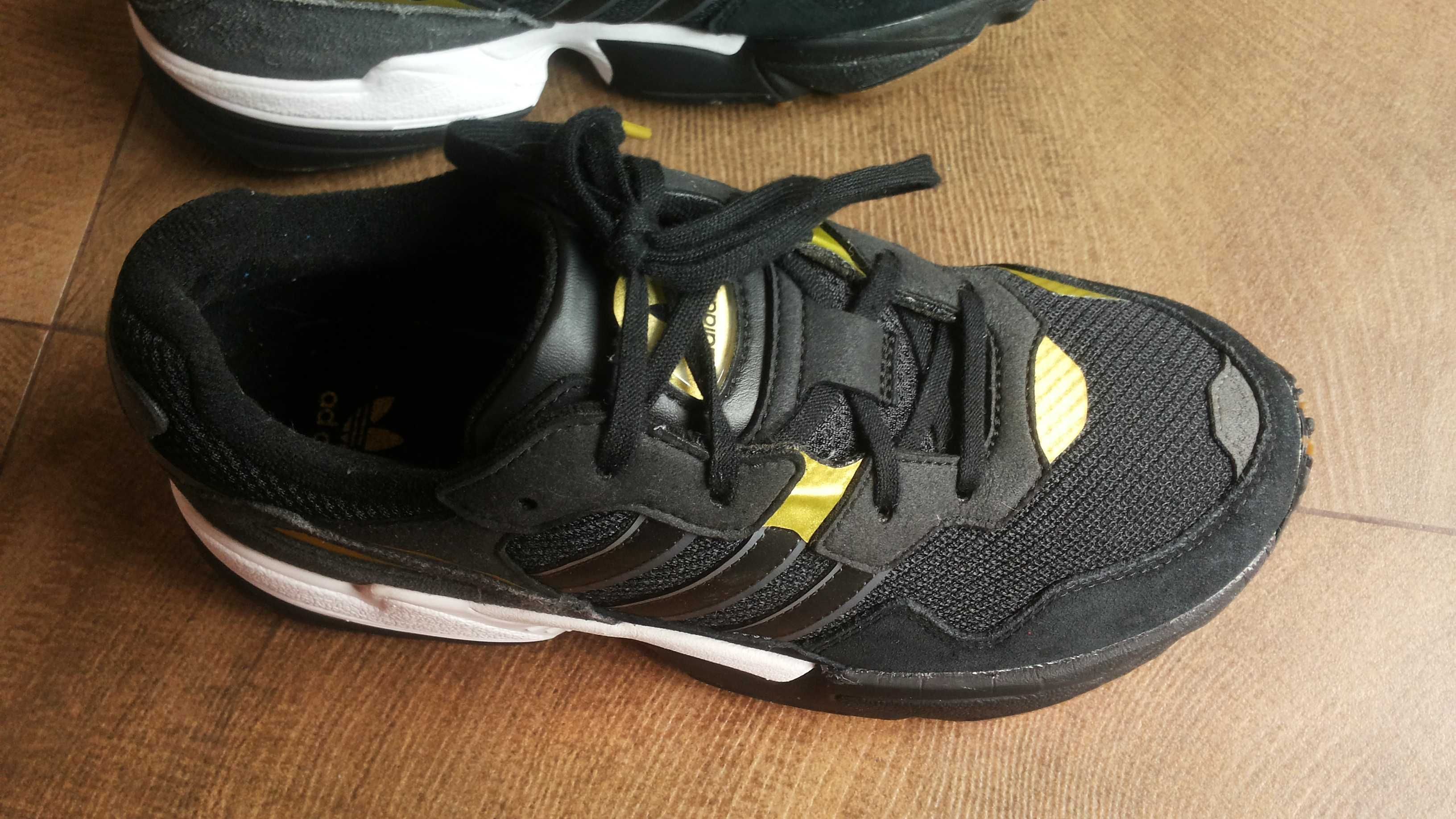 Adidas Yung-96 J Black Gray Gold Размер EUR 38/UK 5 маратонки 174-14-S