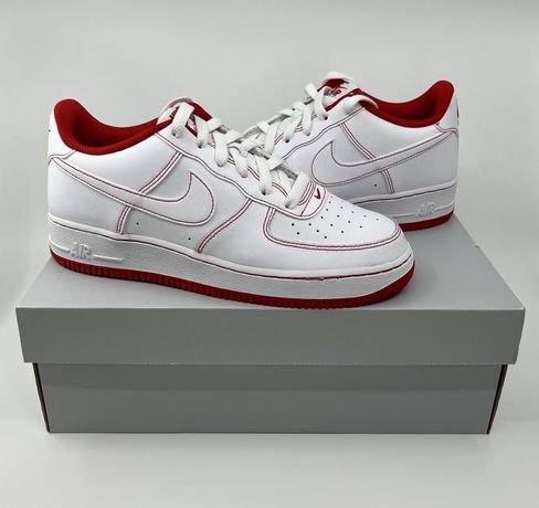 Nike Air Force 1 White/White-University Red