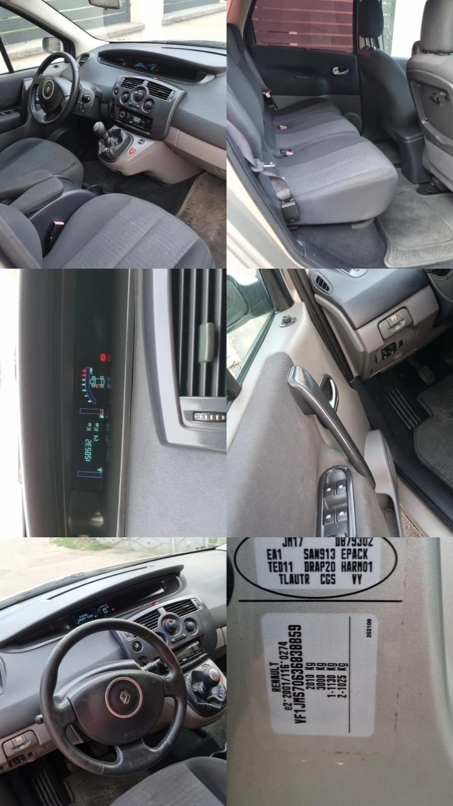 Vând Renault Scenic II Facelift Motor 1.9 DCi an 2006