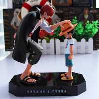 Figurine One Piece Luffy Shanks Emperor 19 cm anime