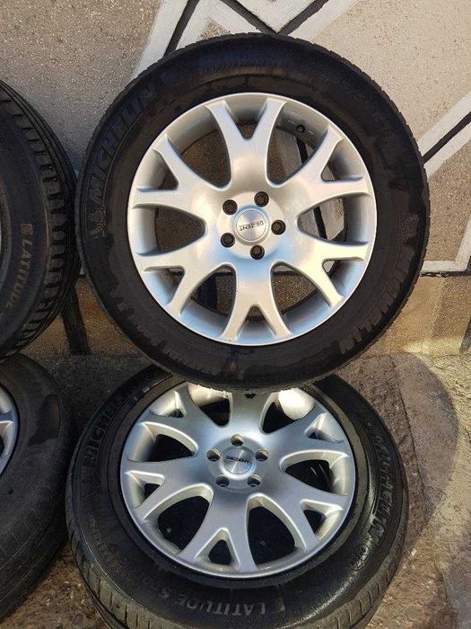 Set jante aluminiu Mercedes ML 270 CDI marca DEZENT+anvelope vara