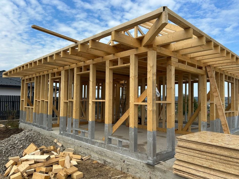 Cabane, acoperișuri, case din lemn, A-Frame,