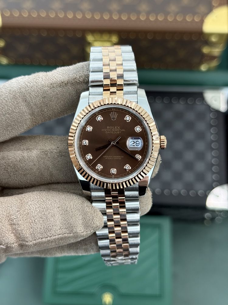 Rolex Date-Just 41 Two Tone Choco Dial