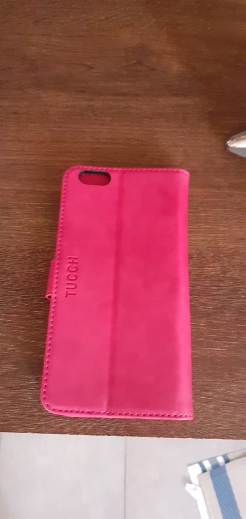 Husa telefon tip carte Tucch ptr Apple Iphone 7 plus,8 plus pink/roz