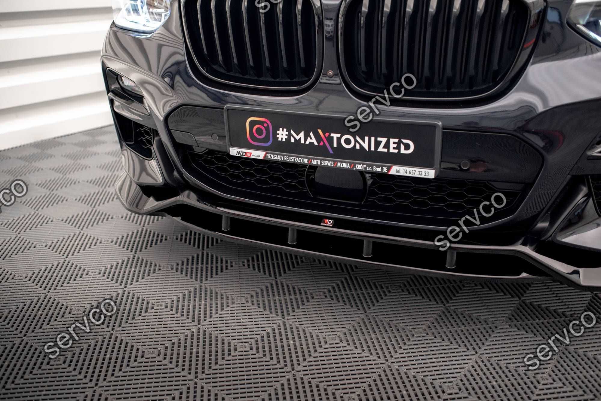 Prelungire splitter bara fata Bmw X3 G01 M40d 2019- v2 - Maxton Design