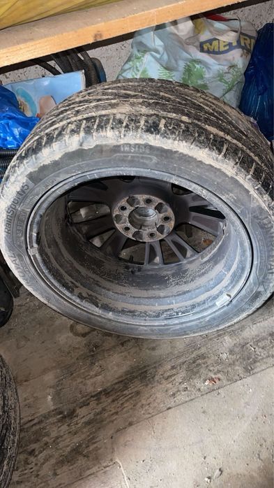 Vand set 4 jante opel cu cu cauciucuri bune de vara