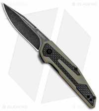 Нож Kershaw Anso Fraxion Liner Lock Knife CF/Tan G-10