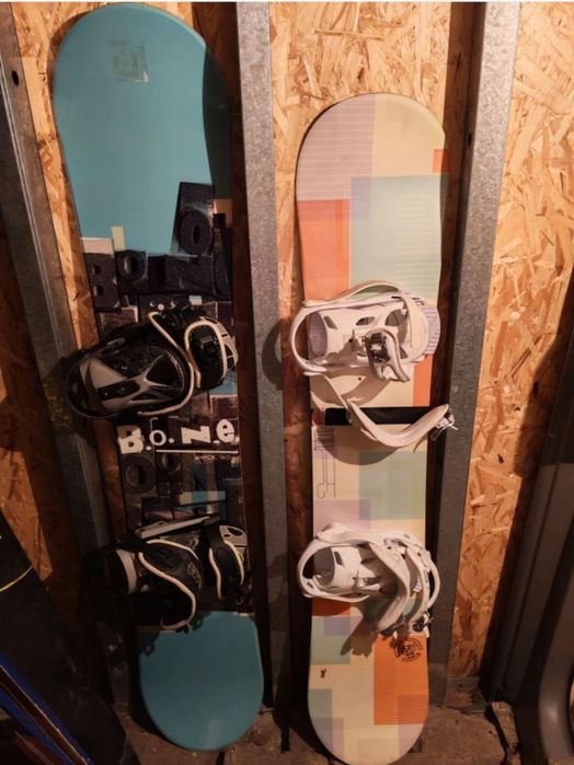 Продам 2 сноуборда, крепление, ботинки