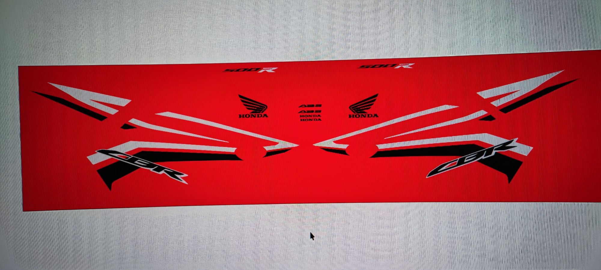 Kit stickere Oracal Model Cbr 500r 2016-2018  model replica