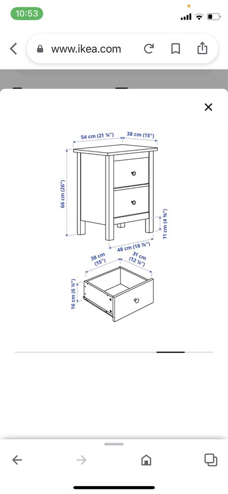 Comoda HEMNES Ikea