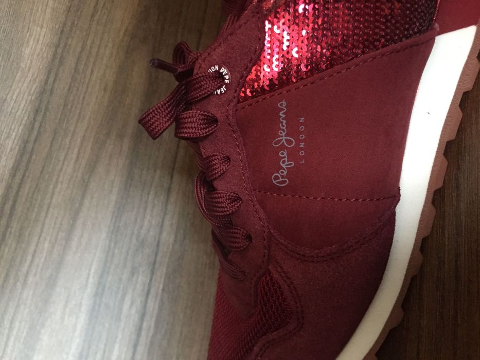 Спортни червени обувки Pepe Jeans London 39 номер