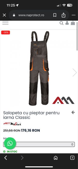 Pantaloni salopeta