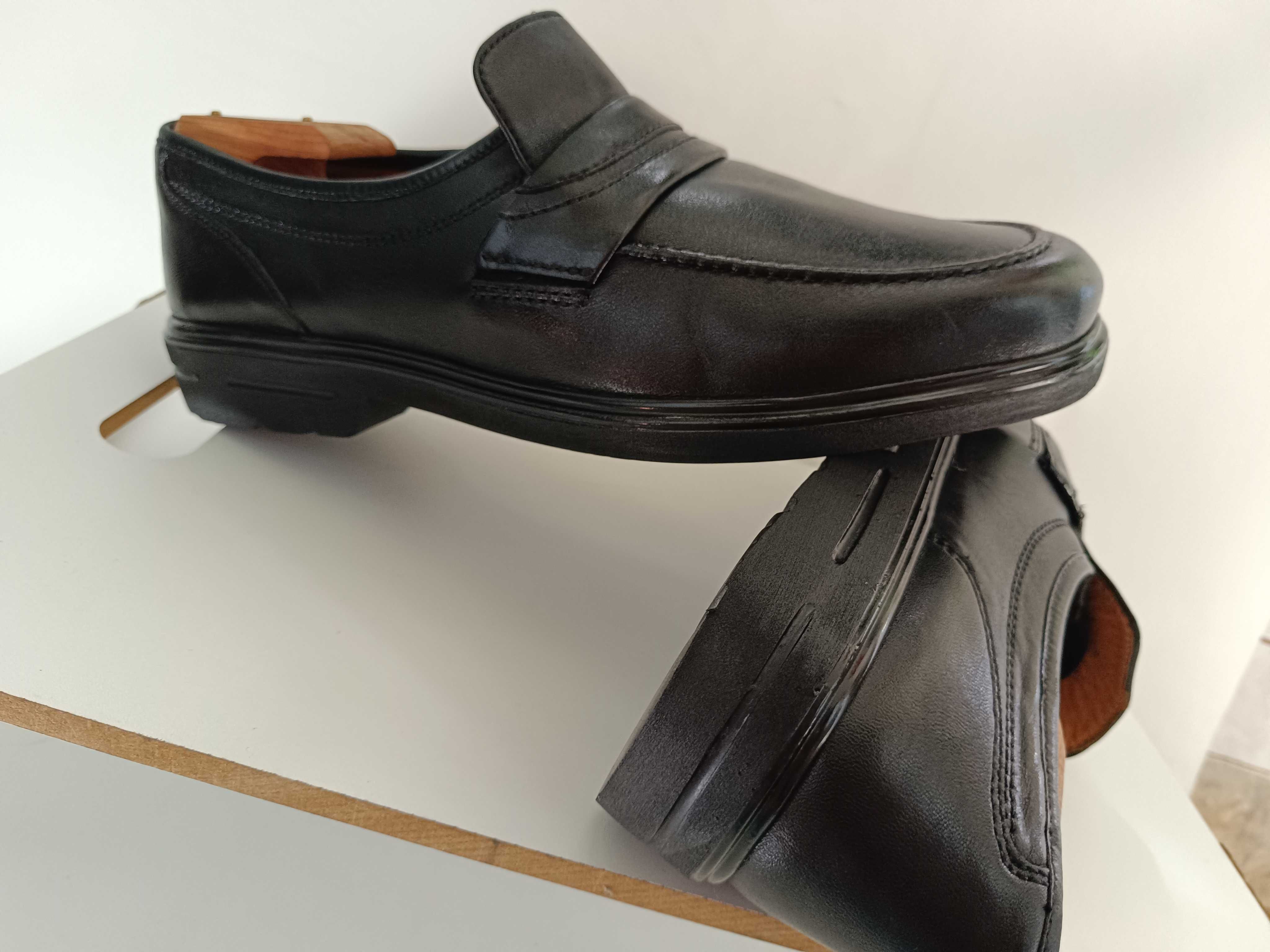 Pantofi loafers 44.5 45 penny premium Sioux piele naturala moale