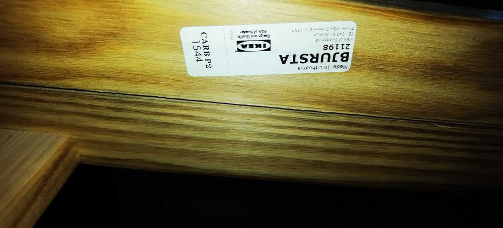 vand mese extensibila 4-8 pers ,negre, BJURSTA ,IKEA si scaune