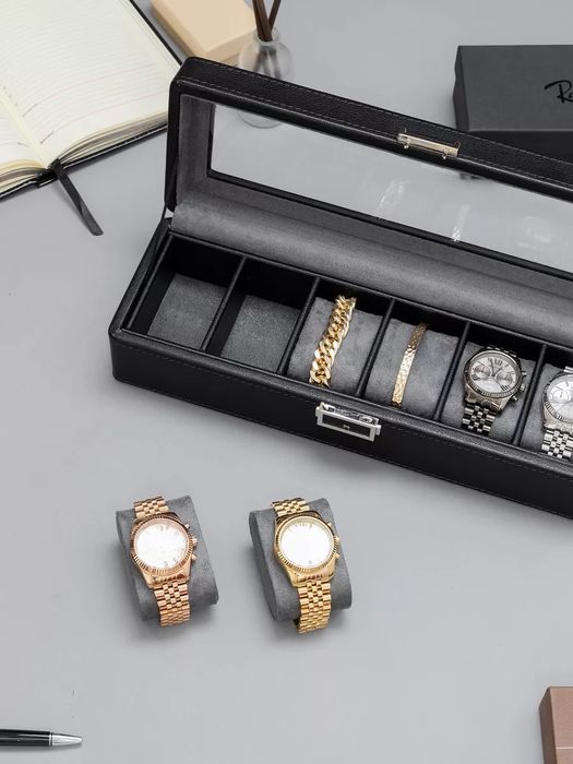 Шкатулка для часов и украшений большая с ключом