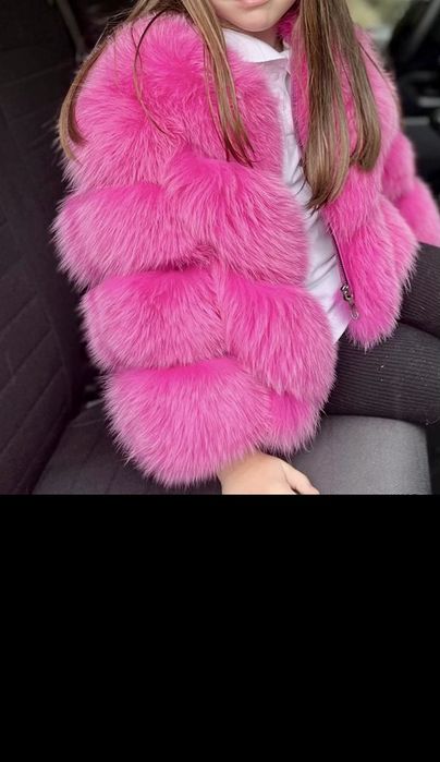 Blanita de vulpe roz pentru fetite