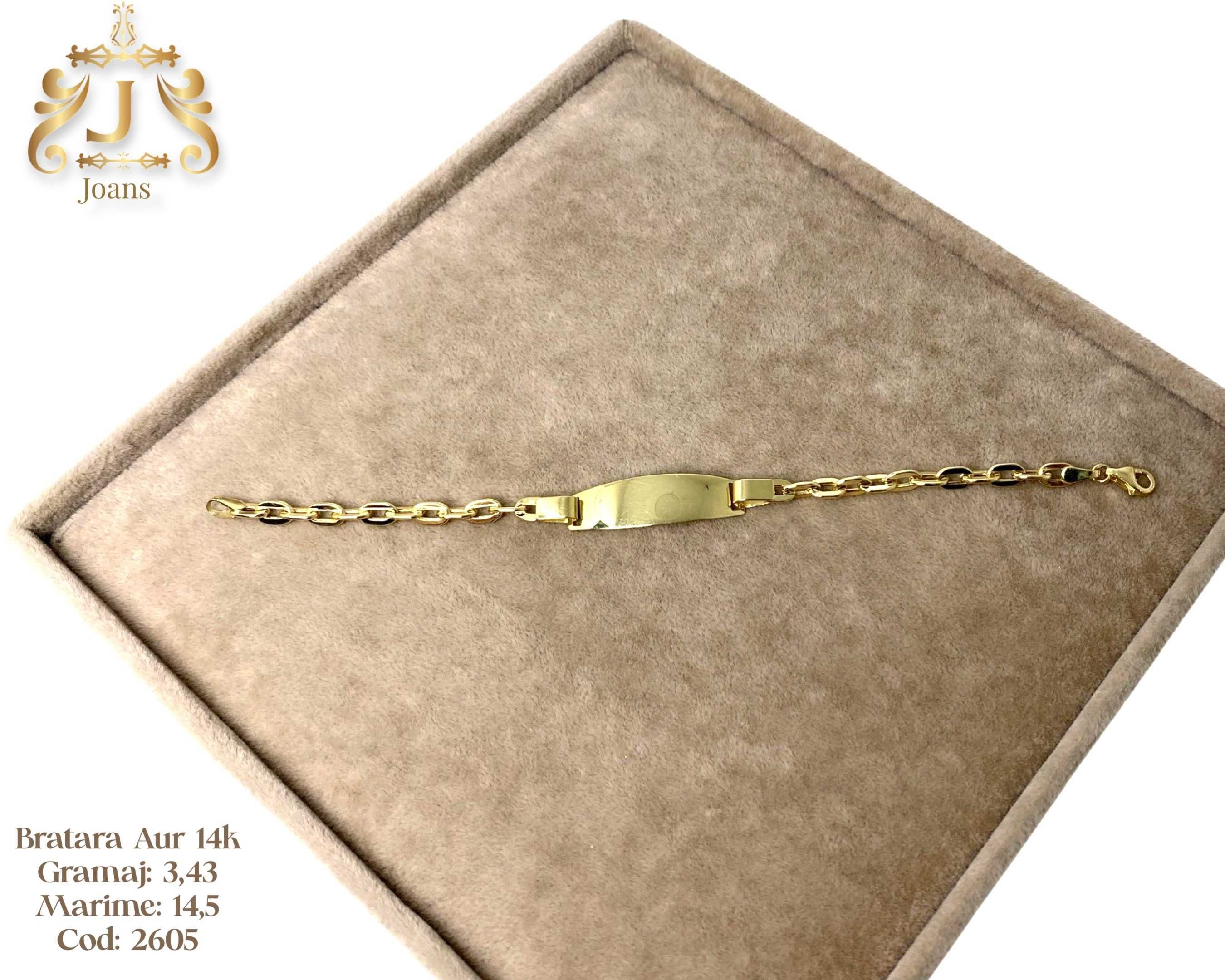 (2605) Bratara Aur 14k, 3,43 grame FB Bijoux Euro Gold