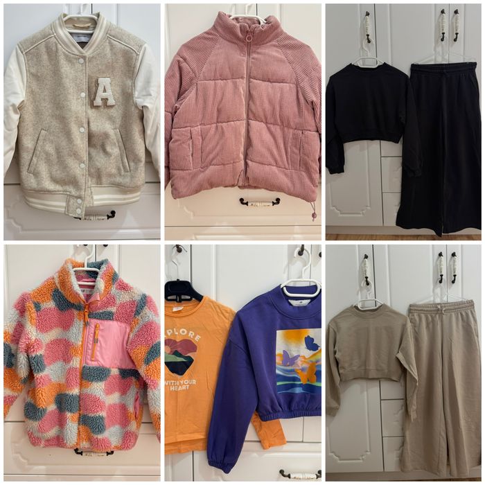 За момиче 140 и 146р-р якета, коплекти, блузи и пижами