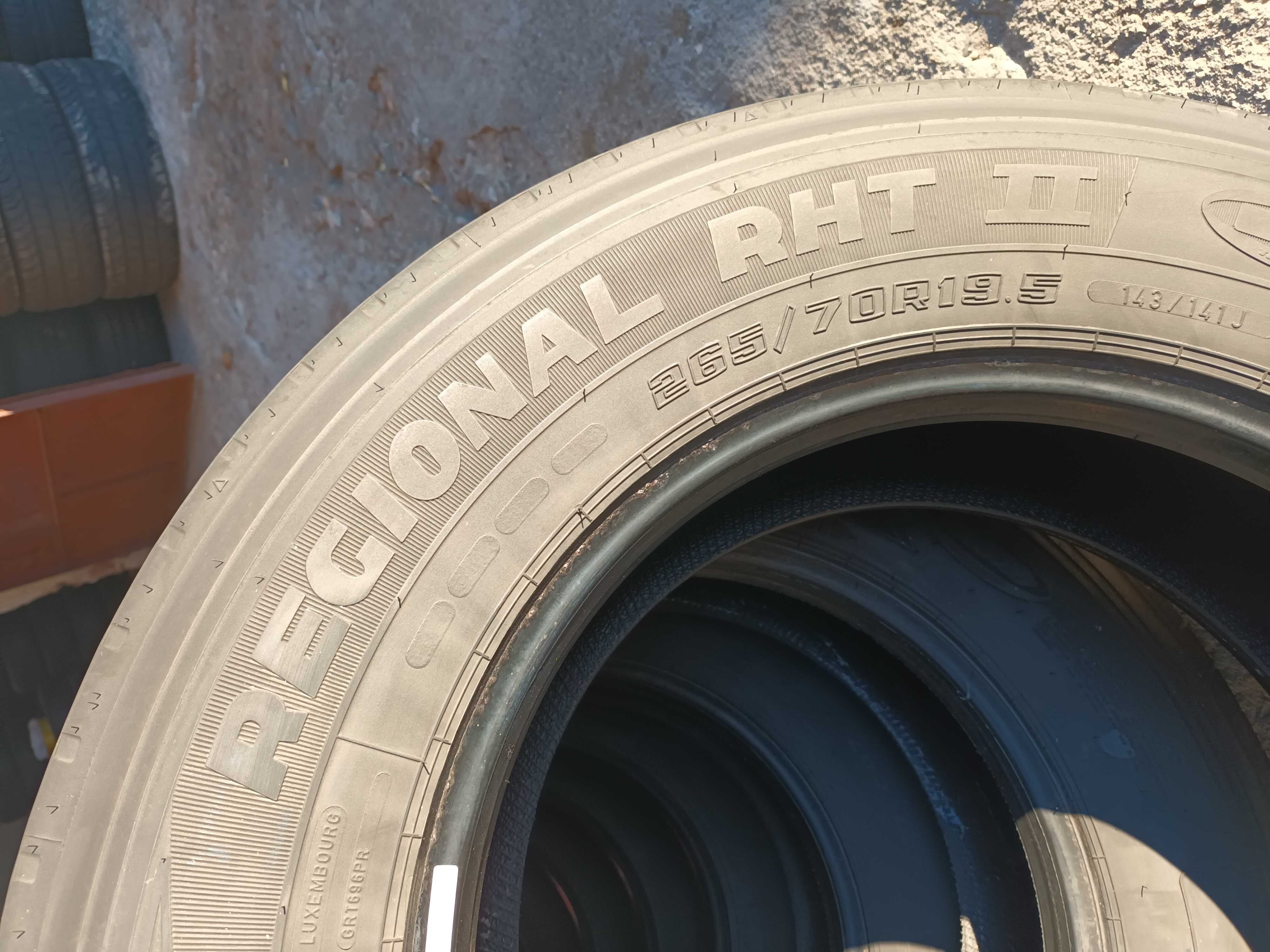 2 гуми за ремарке 265/70 R19.5 Goodyear Regional RHT 2 143/141J FRT