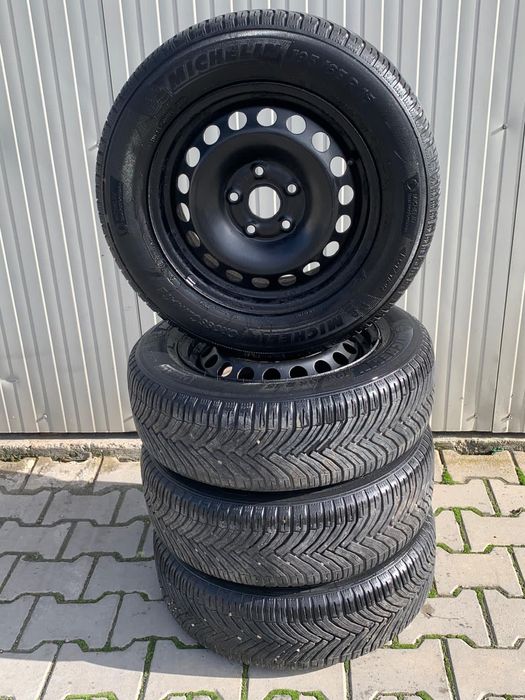 Jante oțel cu cauciucuri iarna Michelin 195/65/15 2020