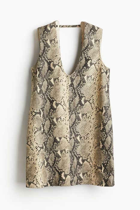 Рокля от естествена кожа H&M Studio