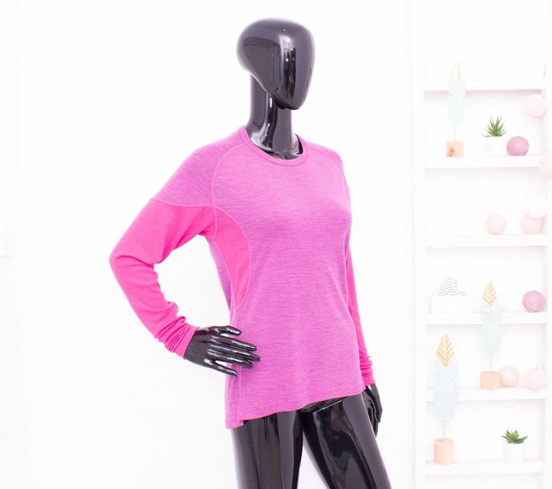 Devold дамска мерино блуза дълъг ръкав термо лилаво розова вълна L