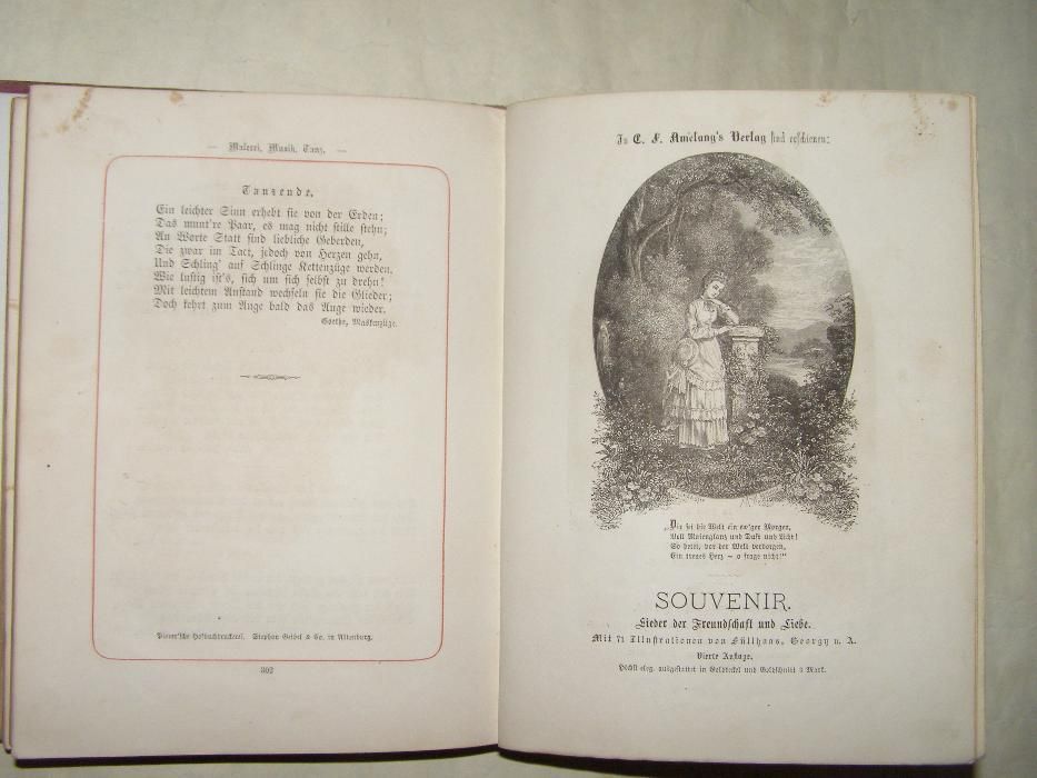 Gedankenharmonie aus Schiller und Goethe , 1881