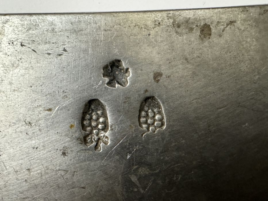 Cutit vechi, pentru tocat. Stanta fierar (macelarie, carne, ierburi)