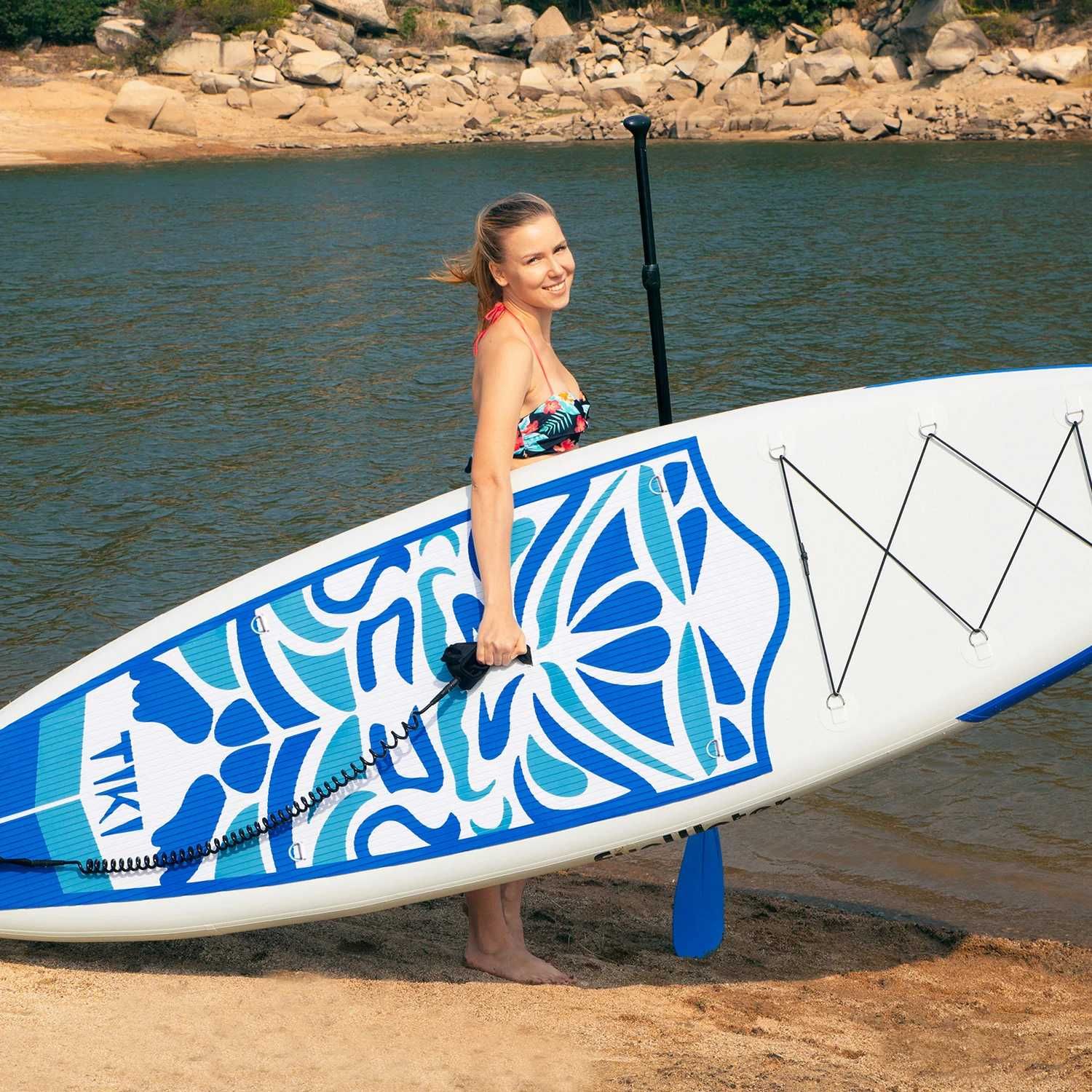Надуваем падълборд FunWater TIKI Spirit 2025 Paddle Board SUP