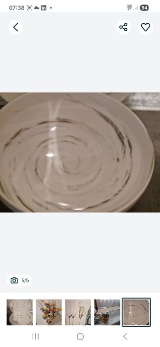 Set 6 farfurii model artizanal