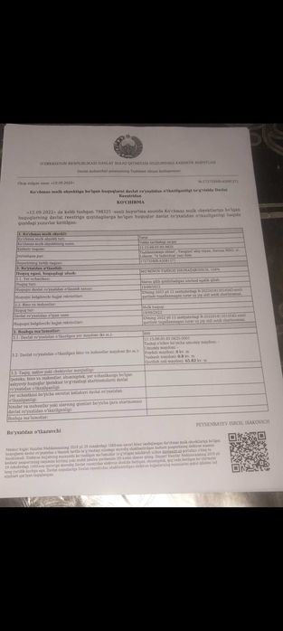 Yer uchastkasi sotiladi