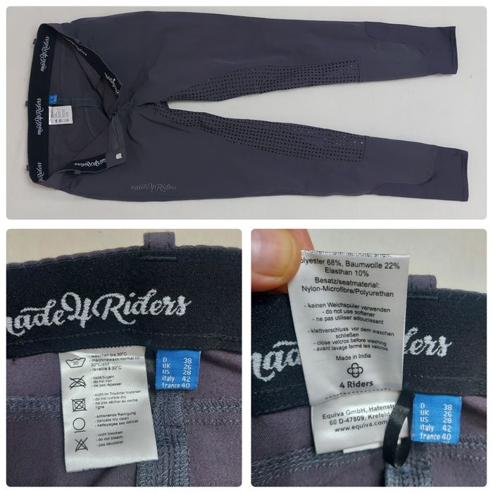 Pantaloni profesionali de călărie, echitatie Made 4 Riders, full grip