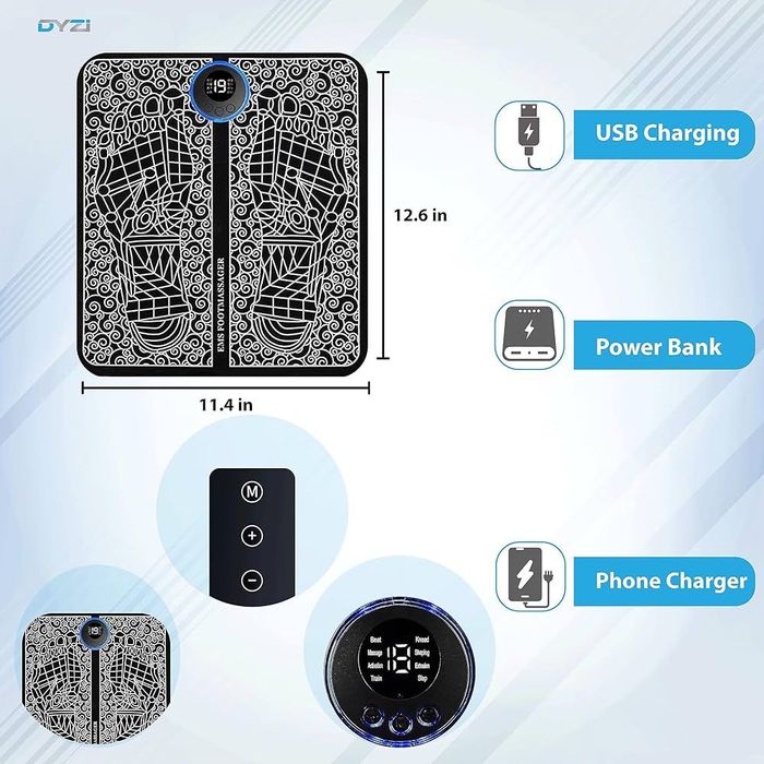 EMS масажор за стъпала – електростимулация за болка, релаксация