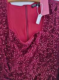 Rochiță rosu-bordo lunga