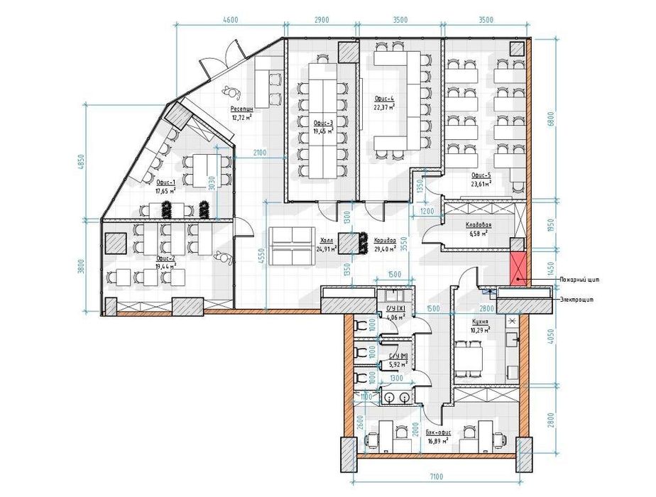 Аренда помещения в новостройке NRG U-Tower 220кв!!!
