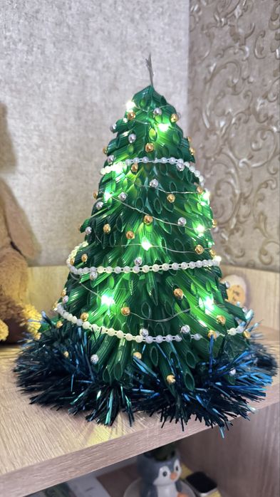 Поделка в школу в садик елка новый год