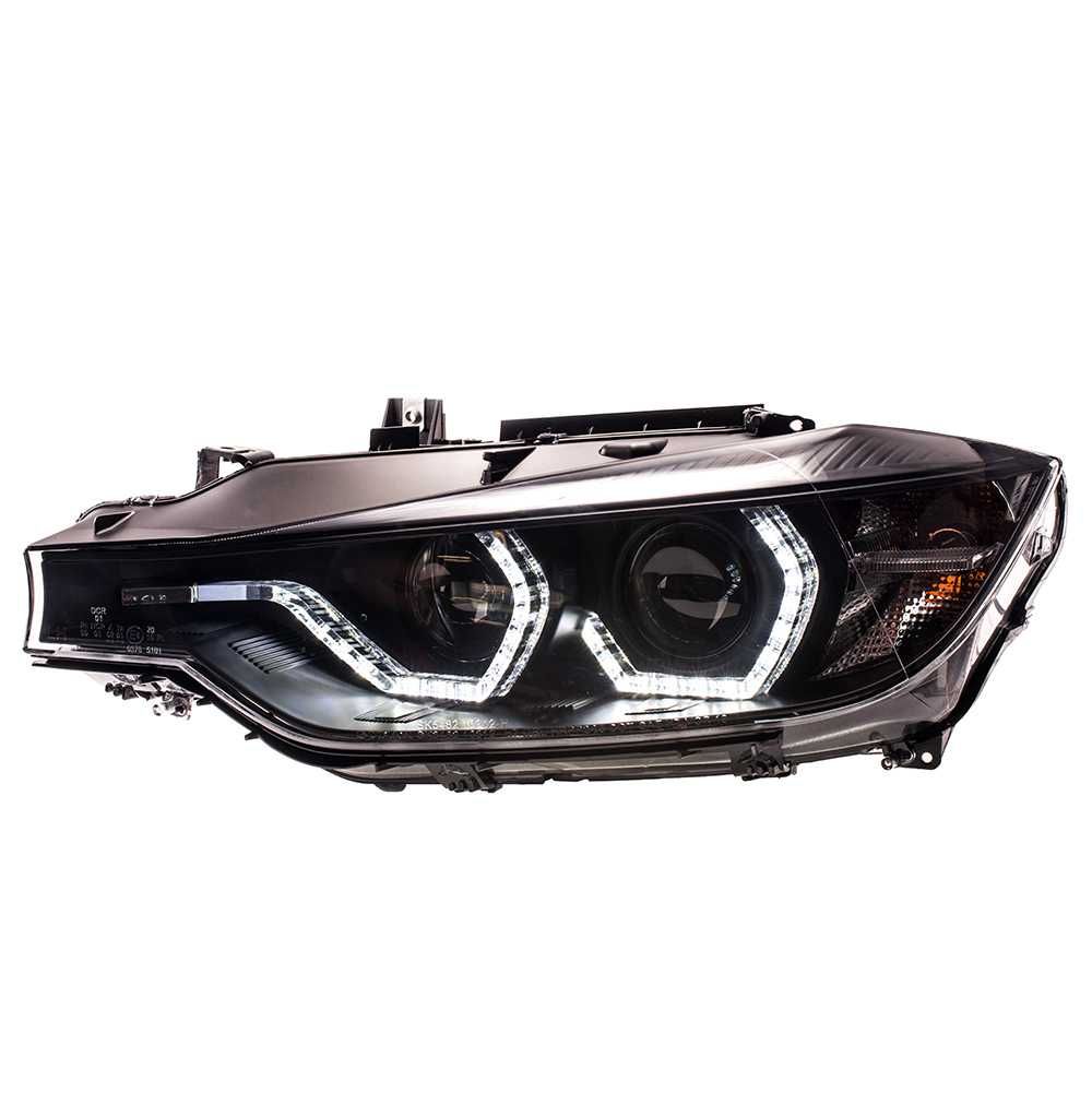 Set faruri 3D LED Angel Eyes BMW Seria 3 F30 F31 11-15 Sedan Touring