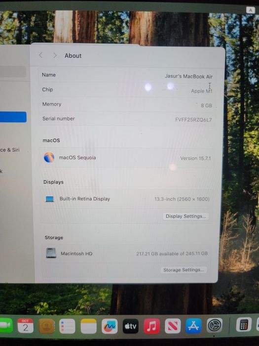 Macbook Air M1 2020