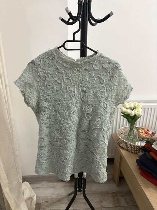 Tricou elegant turquoise