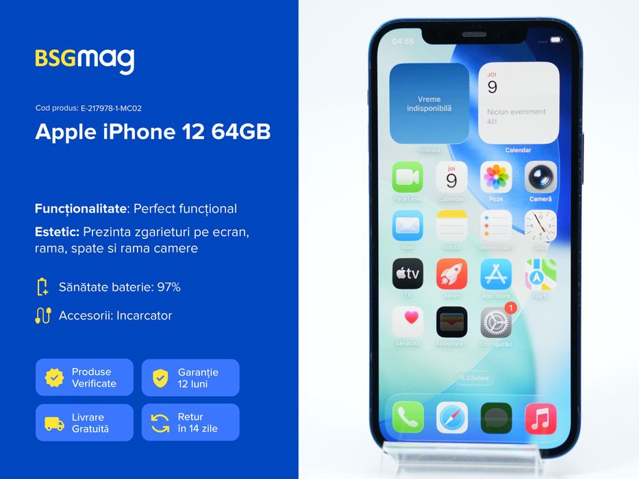 Telefon Apple Iphone 12 64GB - BSGmag