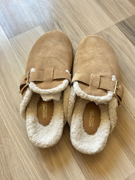papuci cu blana Michael Kors